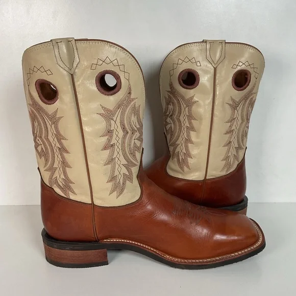 Tony Lama Sunset Renegade Roper Boots 14 D USA Made Punchy